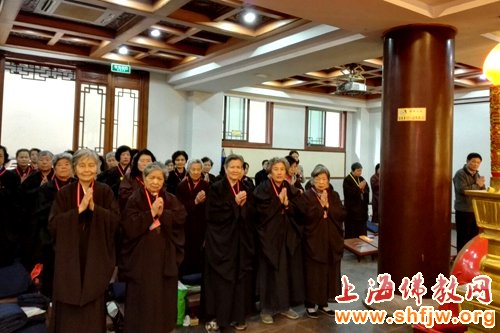 「佛教」上海佛教居士林举行精进佛七 妙华法师开示