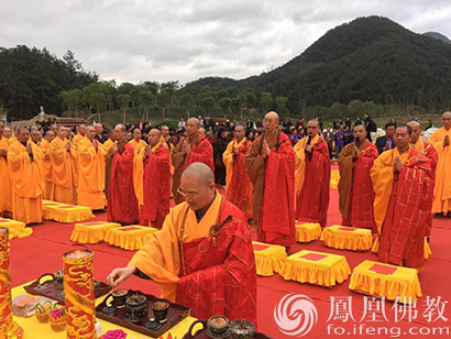 「佛教」福建福清黄檗山万福寺举行大雄宝殿上梁法会