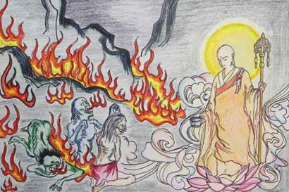 「目犍连」大目犍连河边奇遇揭示众鬼为何受苦