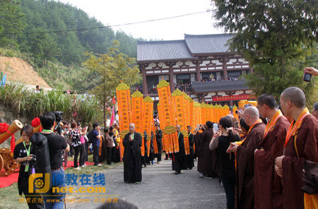 「佛教」安徽二祖禅寺举行大雄宝殿落成暨佛像开光庆典