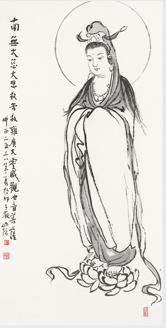 「佛像」禅画宗师·一代高僧-圆霖老和尚佛像系列免费结缘赠送