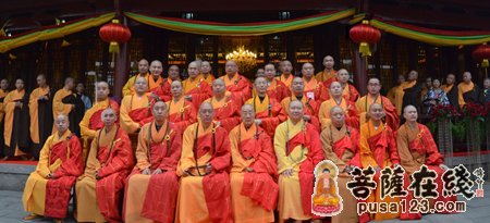 「佛教」法弘法师升座庆典暨绍兴安康寺全堂佛像开光法会取得圆满