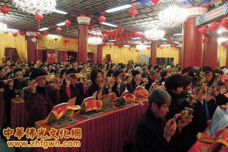「佛教」香港西方寺举行“新春祈福礼供三宝大供天吉祥消灾延寿法会”