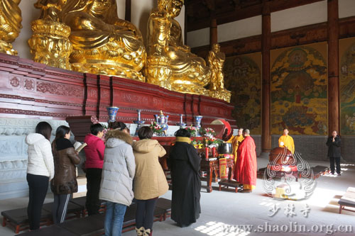 「佛教」天津盘山北少林寺举行诵经放生法会