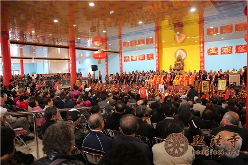 「佛教」澳大利亚墨尔本维多利亚州史宾威市明月居士林举行南半球最大佛像开光暨大殿落成庆典