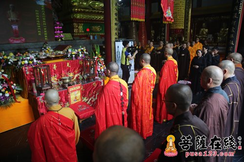 「佛教」上海洪福寺举行荫远老和尚圆寂十周年纪念传供法会