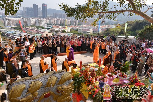 「佛教」广东深圳南山观音寺隆重举行寺院落成暨开光法会