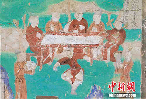 「敦煌壁画」敦煌壁画中的古代重阳 「敦煌壁画」敦煌壁画中的古代重阳