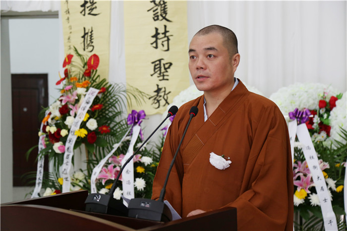 「佛教」浙江湖州市佛协原会长冯祖衡居士遗体告别仪式举行