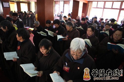 「佛教」浙江宁波龙华讲堂三皈五戒法会 怡藏大和尚传授
