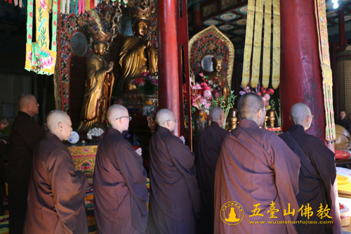 「五台山」山西五台山各大寺院分别举行地藏菩萨圣诞法会