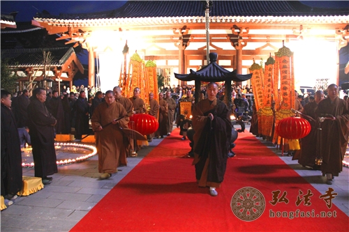 「佛教」湖北大洪山慈恩寺举行三期工程奠基及传灯祈福法会
