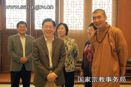 「王作安」王作安局长到大连横山寺等宗教场所调研宗教工作
