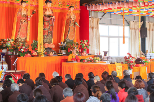 「观音」山东三源寺举行观音圣诞供灯祈福法会