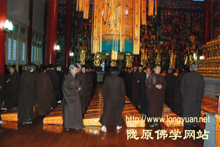 「佛教」甘肃省兰州市普照寺举行“精进佛七”法会