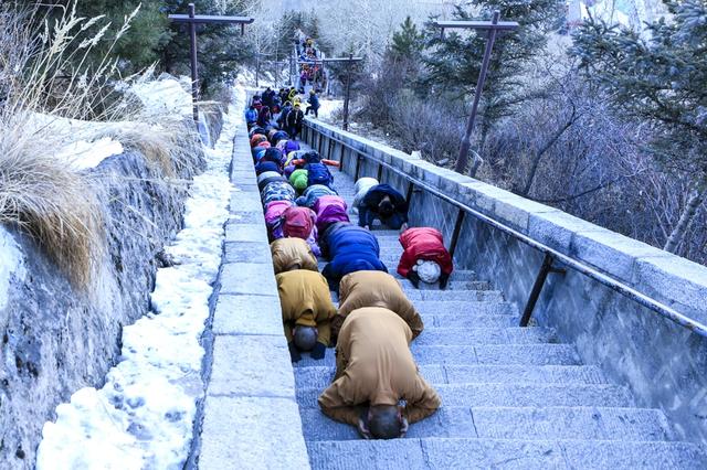 「佛教」山西五台山文殊洞新年祈福 朝礼五方文殊