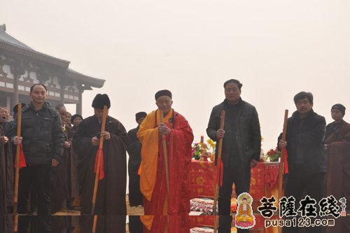 「禅宗」中华禅宗安徽二祖寺下院举行禅堂奠基法会