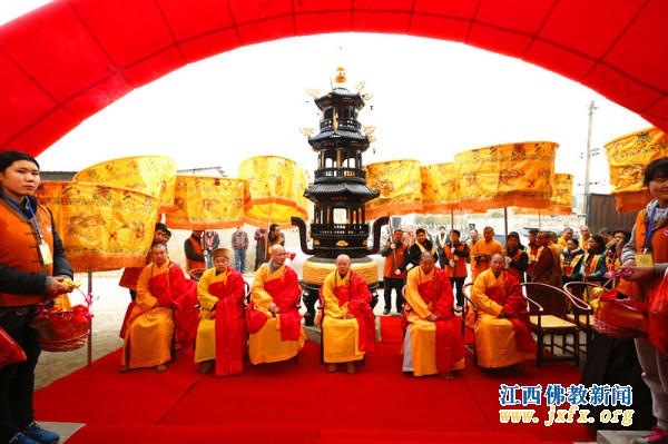 「佛教」江西南昌接引寺隆重举行大雄宝殿佛像开光法会