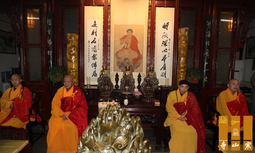 「寒山寺」江苏苏州寒山寺文殊普贤菩萨圣像开光法会