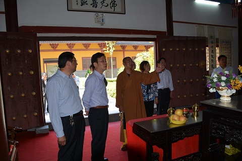 「李国华」江苏省民宗局局长李国华一行视察江苏涟水能仁寺
