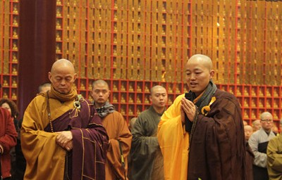 「佛教」河北柏林禅寺方丈明海法师出关 五台闭关两年圆满