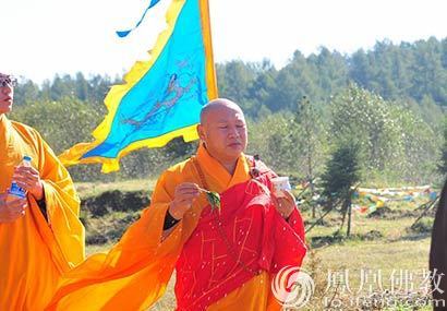 「佛教」哈尔滨龙兴寺举行围墙启建仪式 静波大和尚主法