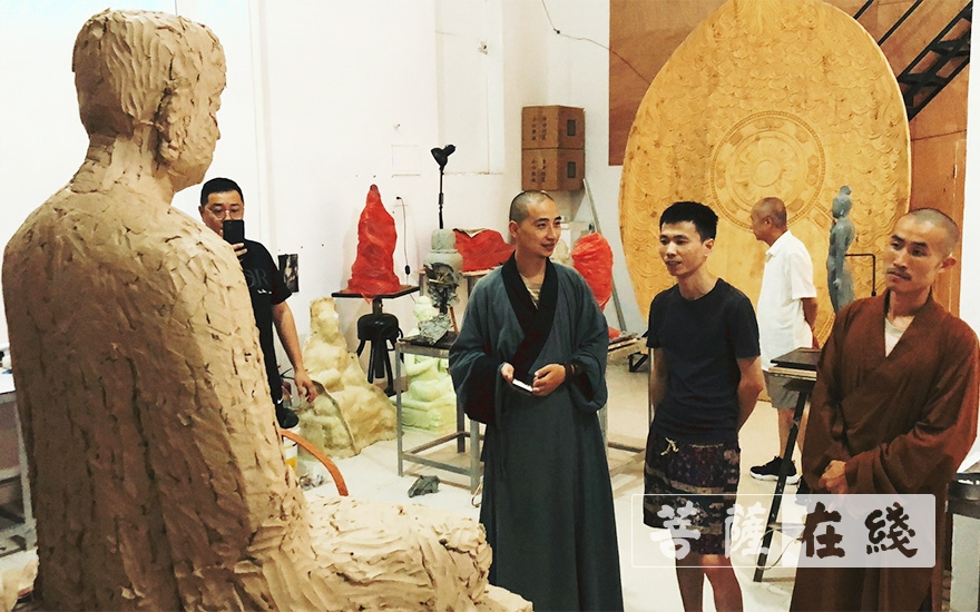 「文化」浦江惠云讲寺月清法师赴福建了解天台智者大师圣像创作的进展