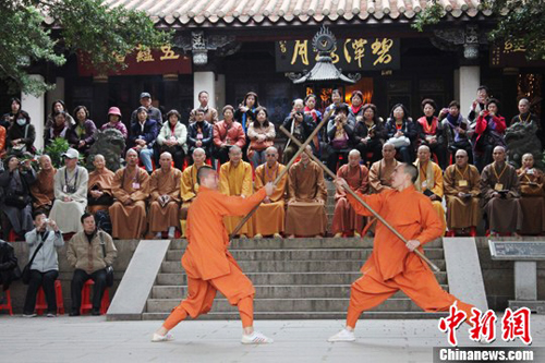 「佛教」台湾中国佛教会到福建泉州少林寺参观交流