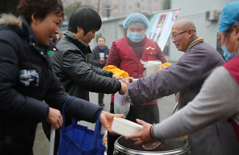 「释迦牟尼」浙江宁波慧日禅寺举行腊月初八法会