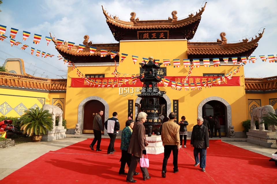 江苏南通福田寺举行智峰法师升座庆典暨毗卢阁三身佛开光法会