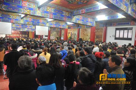 「佛教」四川成都文殊院福慧功德会2014新春祈福法会举行