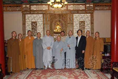 「佛教」中国佛教协会会长传印长老亲切接见韩国天台宗留学生