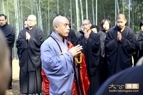 「佛教」觉真长老塔院工程在安徽紫金寺破土动工