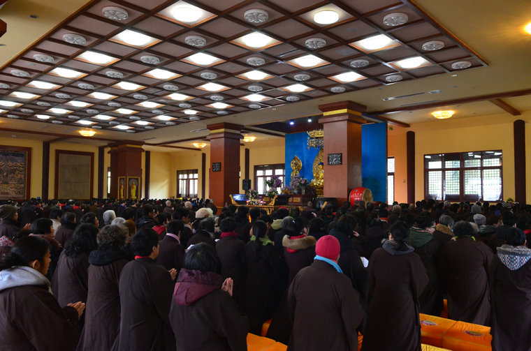 「庐山东林寺」江西庐山东林寺1月份一昼夜经行法会圆满结束 「庐山东林寺」江西庐山东林寺1月份一昼夜经行法会圆满结束