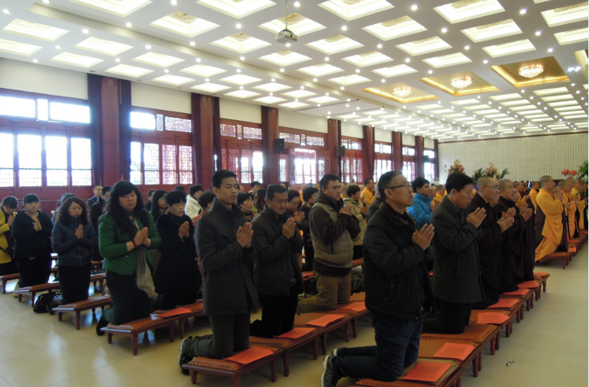 「佛教」河北省昌黎县水岩寺举行新春祈福吉祥斋僧法会