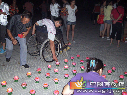「佛教」观音菩萨得道圣地香山寺举行放生和传灯法会