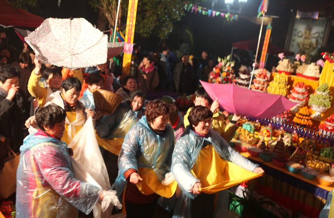 2013年2月14日慧日禅寺供佛斋天吉祥法会