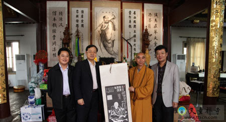 「佛教」世界宗教研究所长卓新平一行参访浙江宁波天童禅寺