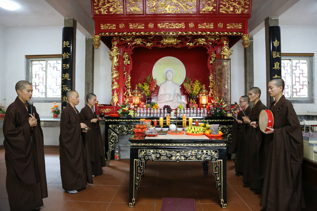 「佛教」广东定光禅寺举行重阳节纪念宏慧长老圆寂追思法会