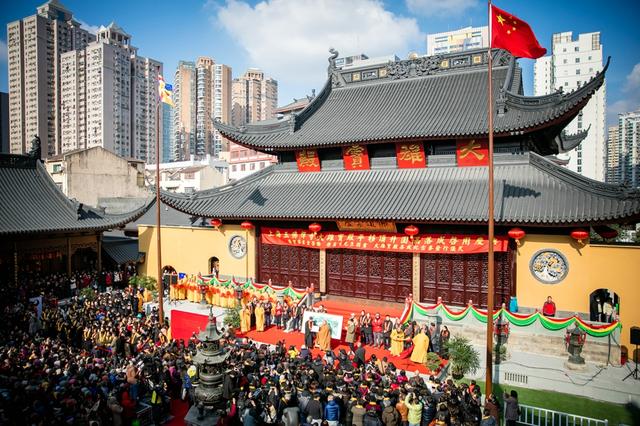 「大雄宝殿」上海玉佛禅寺大雄宝殿平移顶升圆满落成