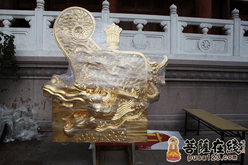上海静安寺古剎山门重建 今举行吊龙正吻仪式