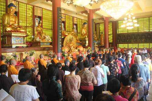 「观音」福建厦门石室禅院、梵天禅寺举行观音成道日拜千佛祈福吉祥法会