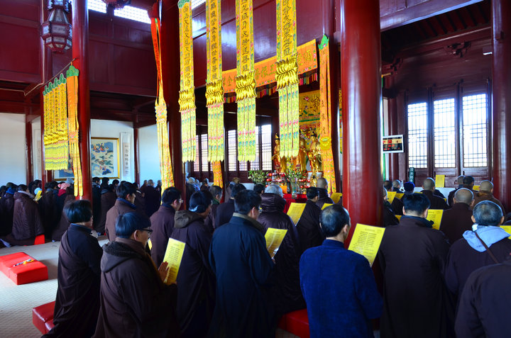 「东林寺」江西九江东林寺冬季21日闭关圆满出关