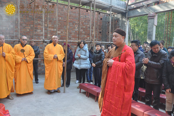 「佛教」浙江安吉正觉讲寺隆重举行地藏殿上梁祈福法会