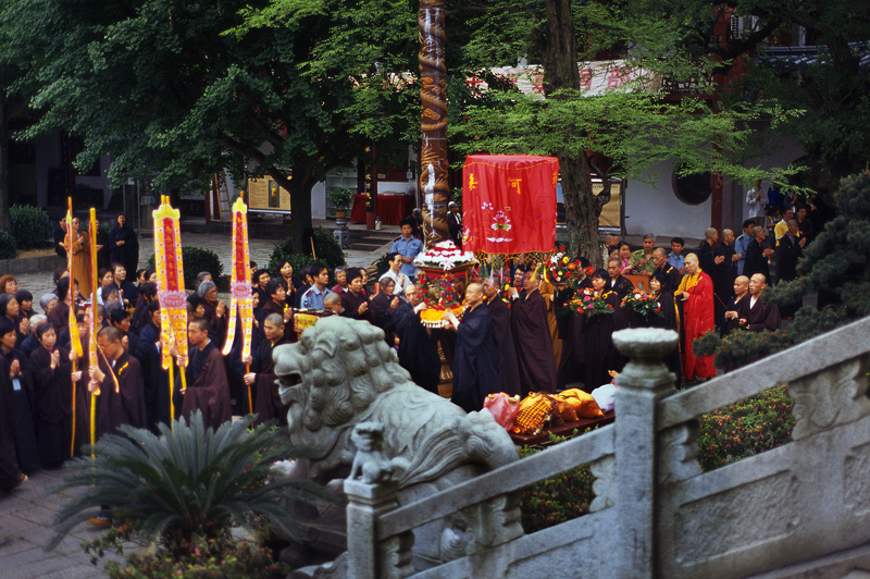 「佛教」东林佛艺：东林寺的浴佛节