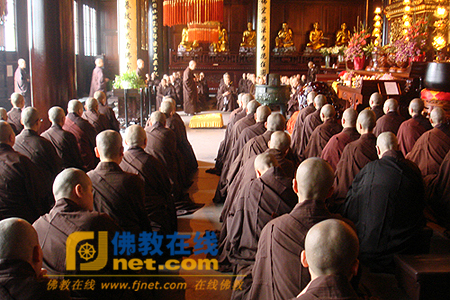 「佛教」浙江温州太平寺举行结夏安居仪式（图）