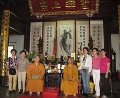 「佛教」上海玉佛寺方丈觉醒法师一行到浙江宁波天童禅寺参访