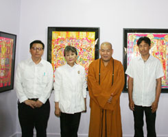 「灵光寺」“和谐·中日佛像画三人展”在北京灵光寺隆重开幕