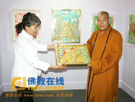 「灵光寺」“和谐·中日佛像画三人展”在北京灵光寺隆重开幕