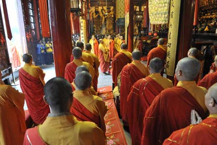 「佛教」上海玉佛禅寺启建“祈福世博圆满大法会”